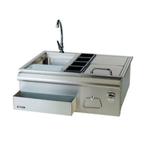 Load image into Gallery viewer, Bull 30-Inch Stainless Steel Slide-In Bar Center W/ Ice Chest &amp; Sink - 97623